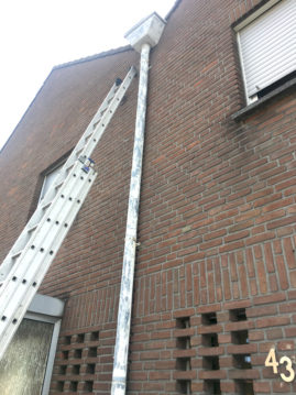 Wasserkasten und Fallrohrsanierung
